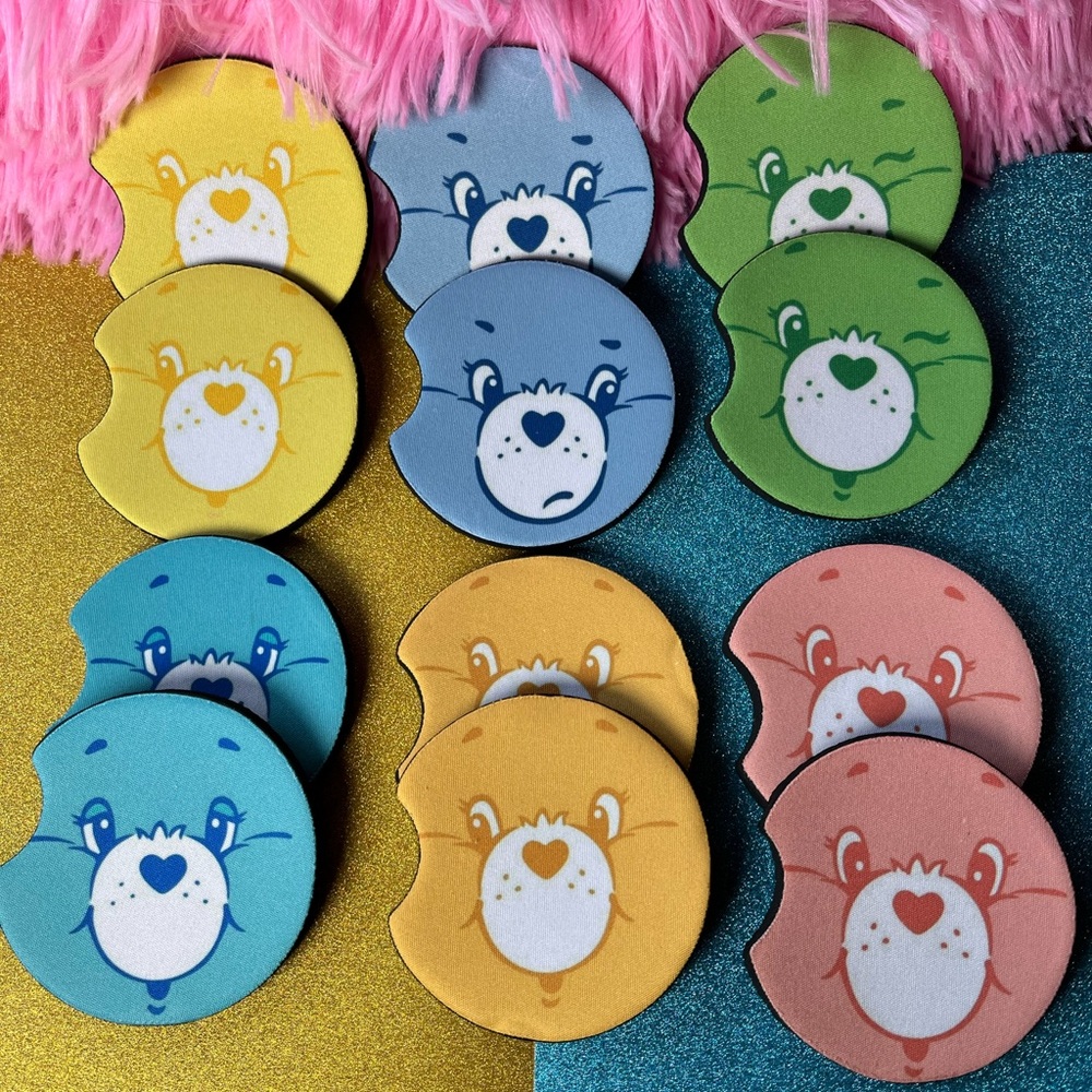 care bear car coasters